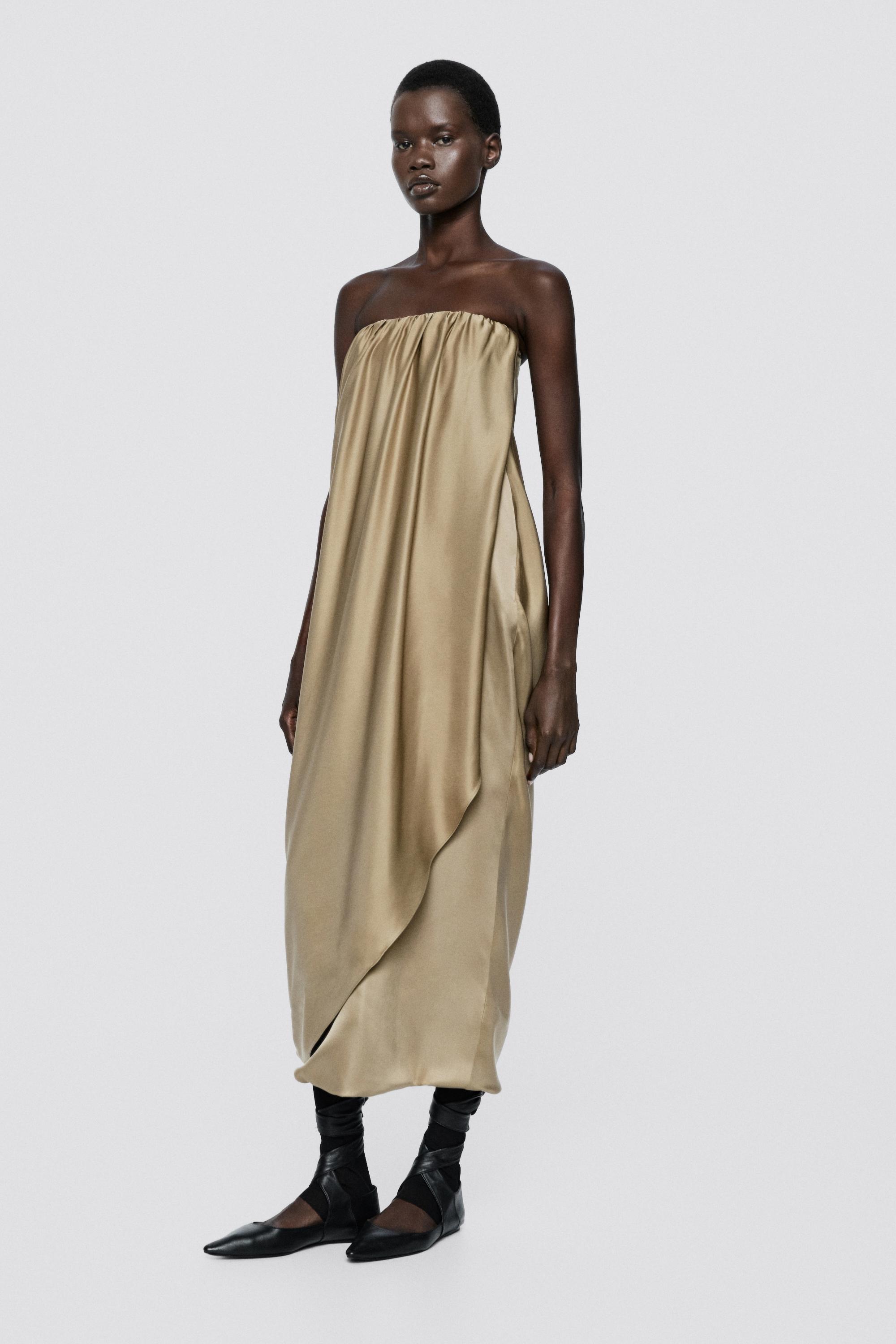 Strapless gathered dress - LIMITED EDITION