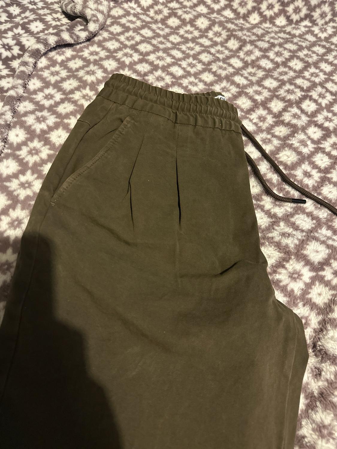 JOGGER WAIST PANTS WITH PLEATS - Image 3