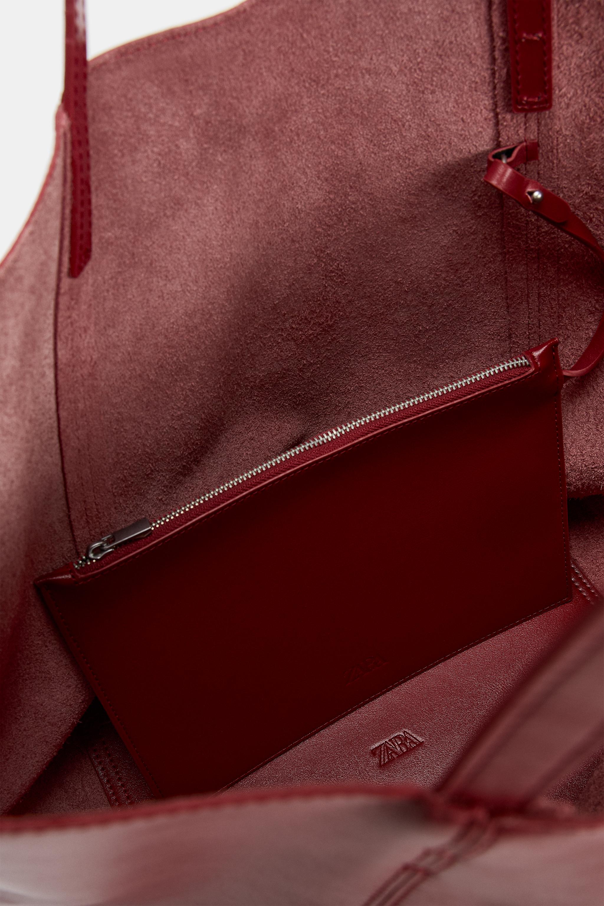 LEATHER SHOPPER BAG