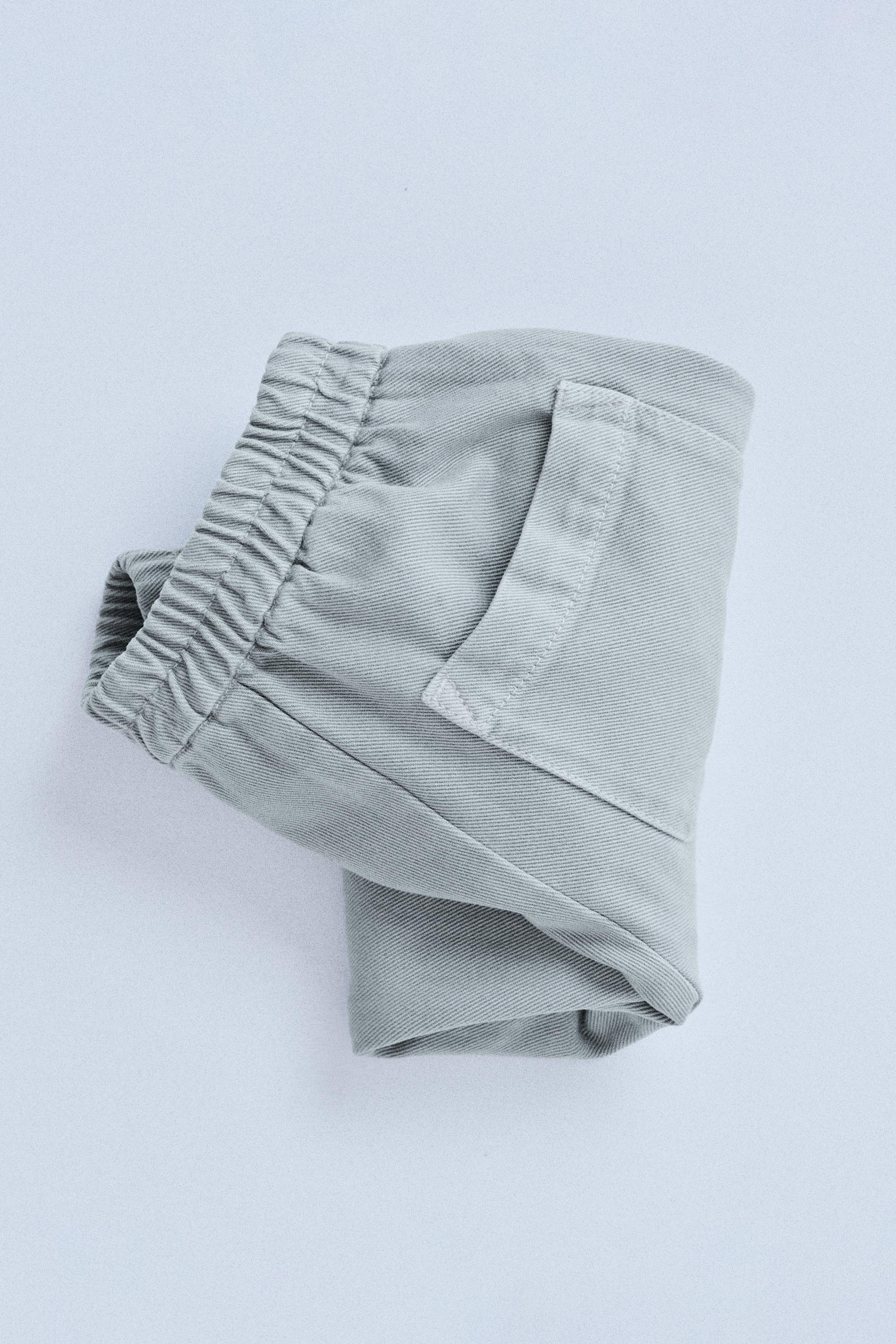 TIMELESZ - WOOL TWILL BAGGY PANTS - Blue / Gray | ZARA