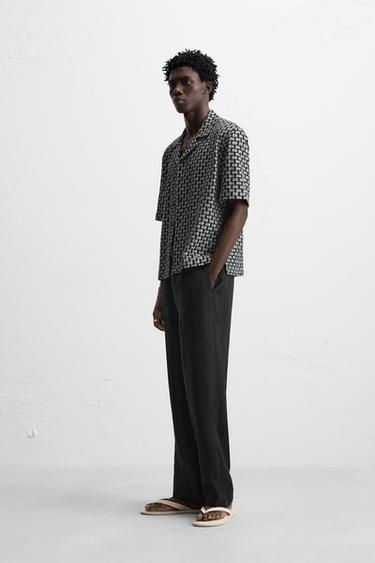 CHEMISE STRUCTURÉE - Noir de Zara - Image 4