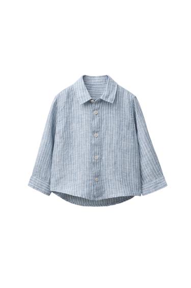 100% LINEN STRIPED SHIRT