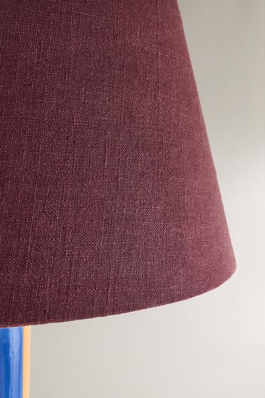 TABLE LAMP WITH STRIPED BASE X COLLAGERIE - Dark purple by Zara - Image 2