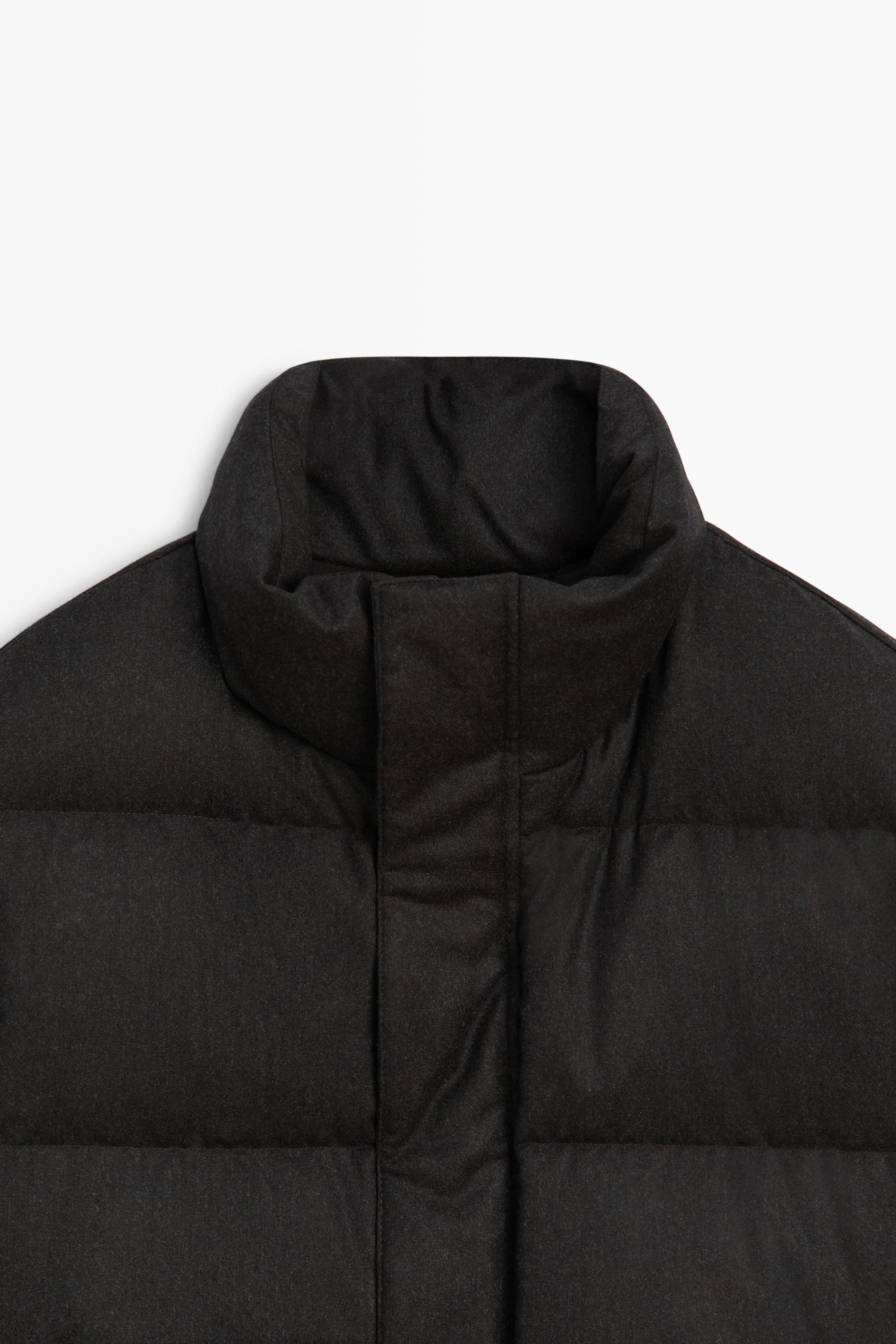 100% WOOL HIGH NECK DOWN JACKET