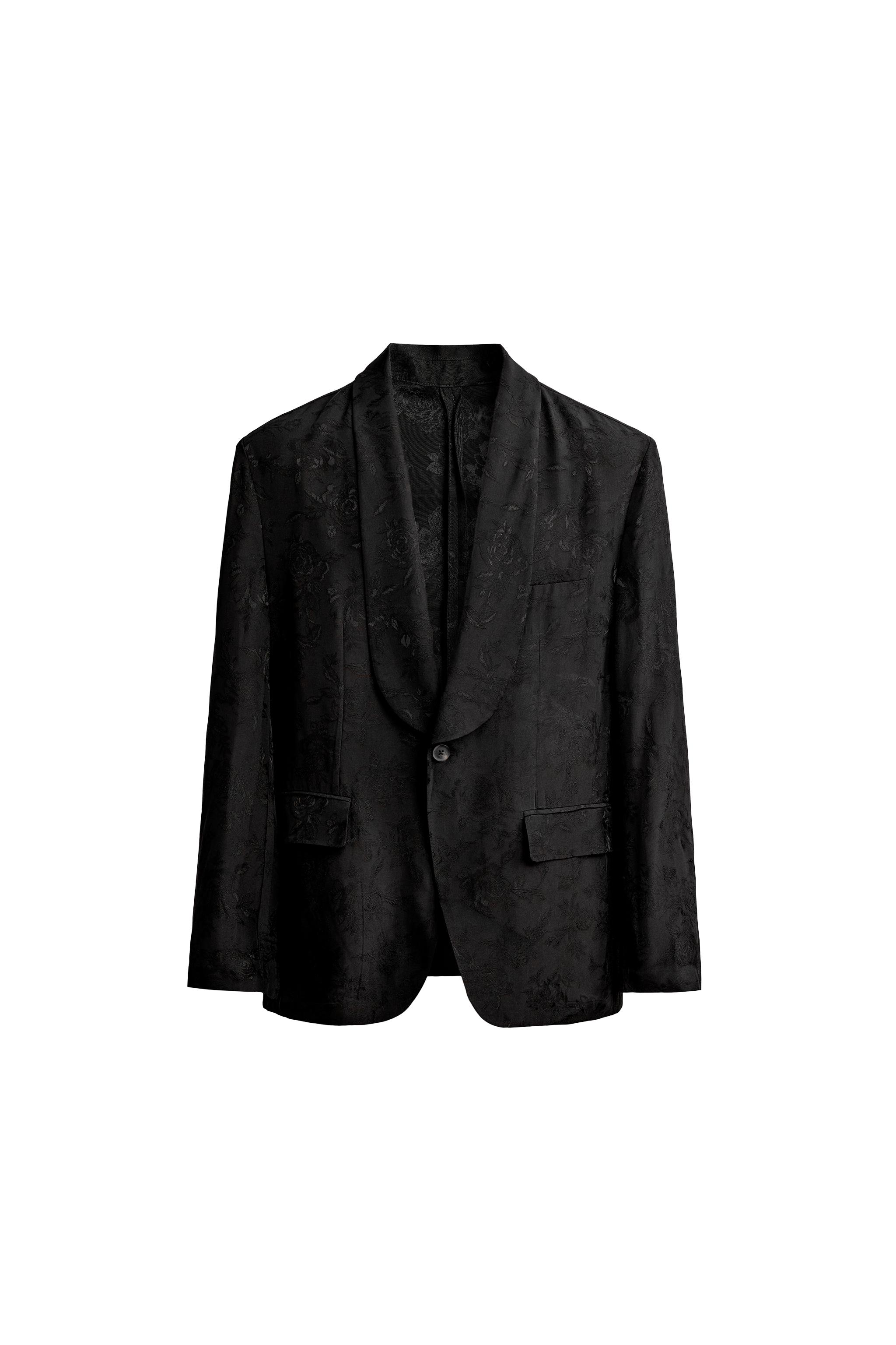 BLAZER FLUIDA JACQUARD FLORAL