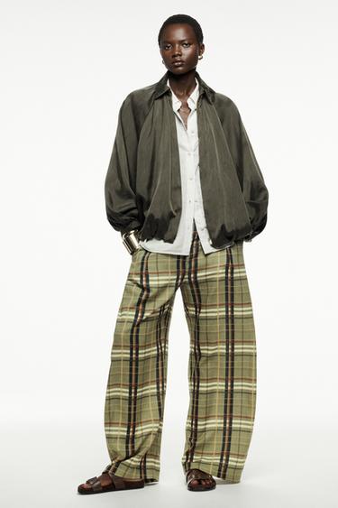 NAPUČANÁ BOMBER BUNDA ZW COLLECTION - kaki zemitá zn. Zara