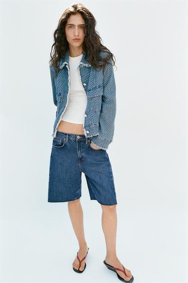 CHAQUETA DENIM ZW COLLECTION - Azul de Zara - Imagen 0