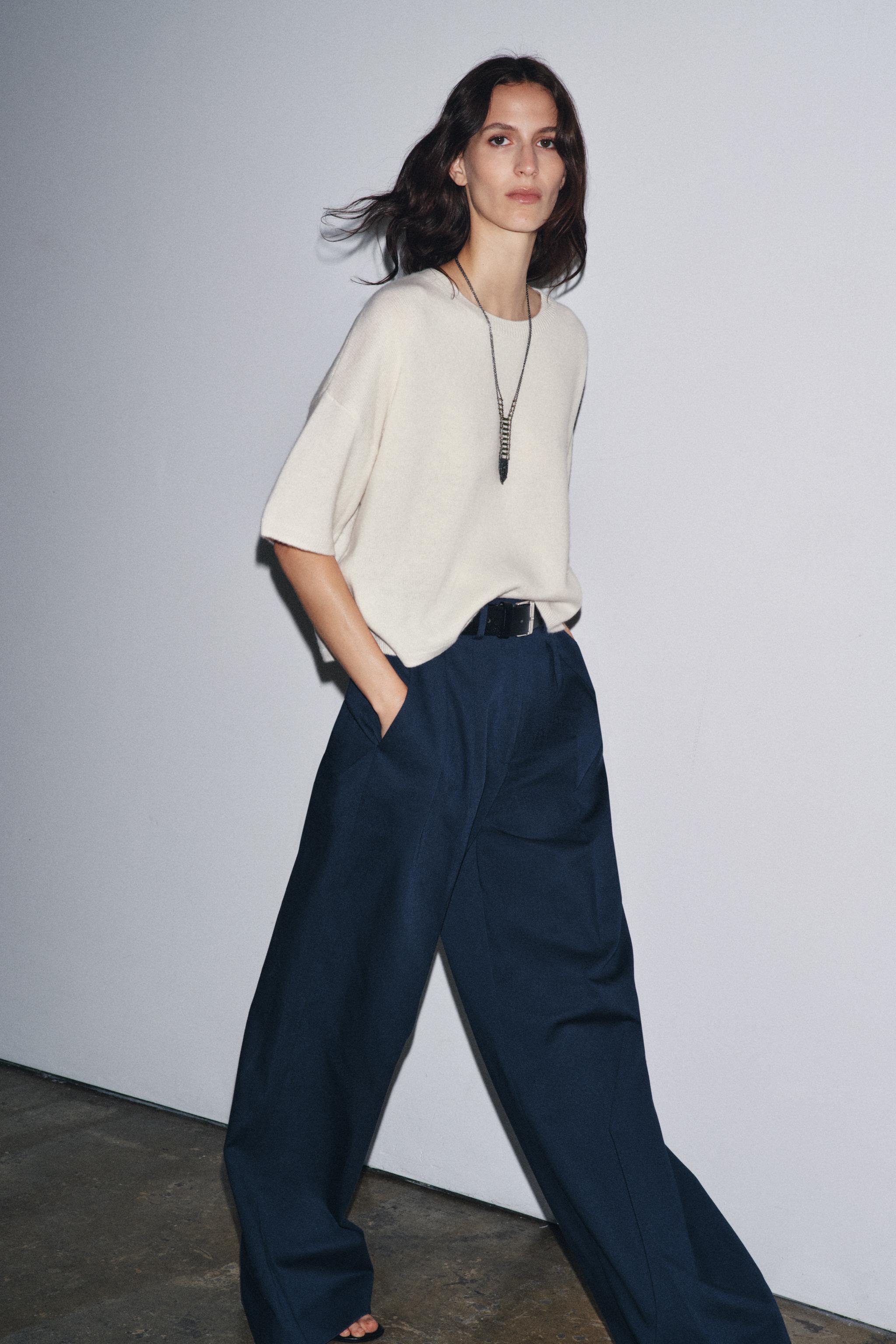 りえ Zara | Tops | Nwt Zara Limited Edition White 0 Ramie Ruffled