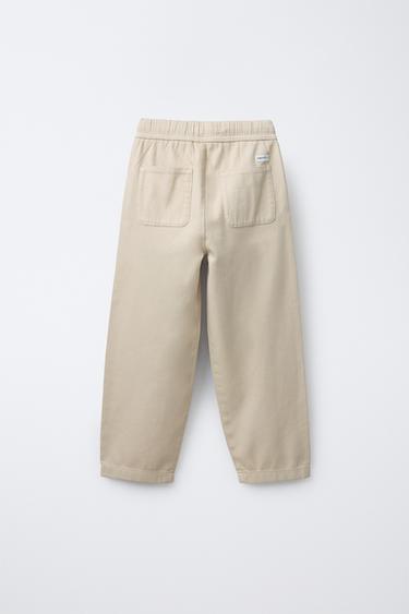 PANTALON STRUCTURÉ CONFORTABLE - Sable de Zara - Image 1