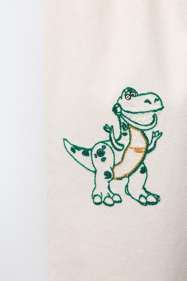 TOY STORY © DISNEY PIXAR EMBROIDERED TWILL TROUSERS - Ecru by Zara
