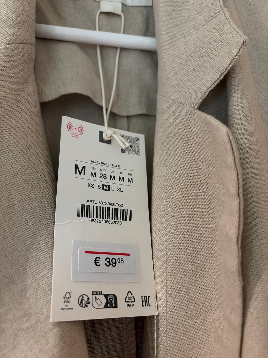 DOUBLE-BREASTED LINEN BLEND BLAZER - Image 4