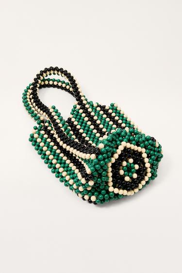 SAC SEAU RAYURES FANTAISIE ÉDITION LIMITÉE - Vert de Zara - Image 6