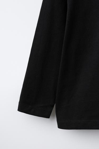 PLAIN MEDIUM WEIGHT T-SHIRT - Black by Zara - Image 3