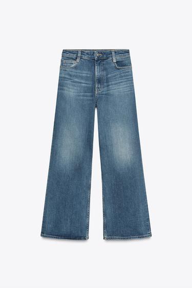 JEANS ZW COLLECTION WIDE LEG HIGH-WAIST - Blue by Zara