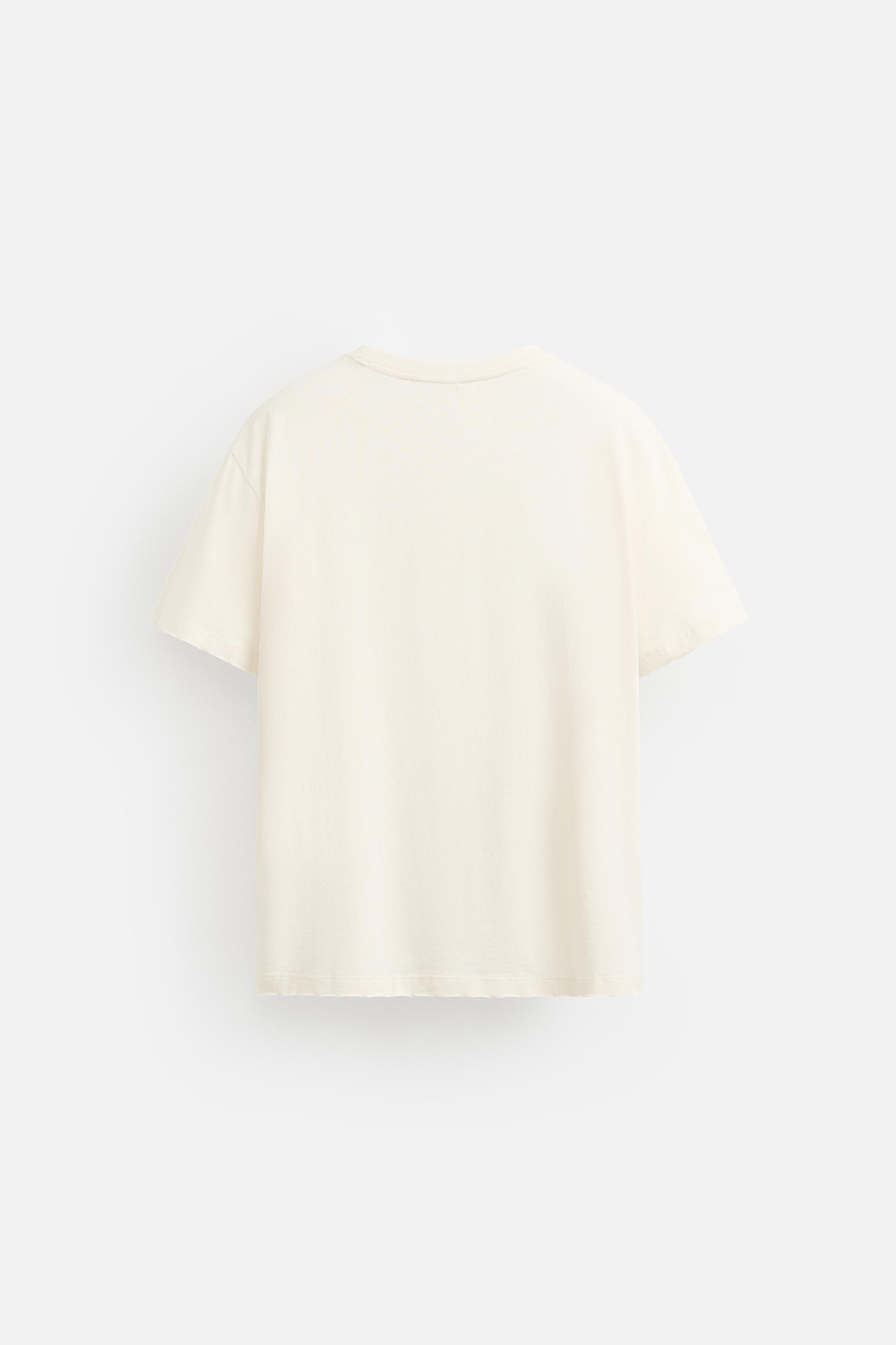 Tシャツ・カットソー [RUSTIC REVERIE] Thread of Me Oversized T shirts [White] Oversized Fit T-shirt - White/Skateboard! - Men | H&M CA