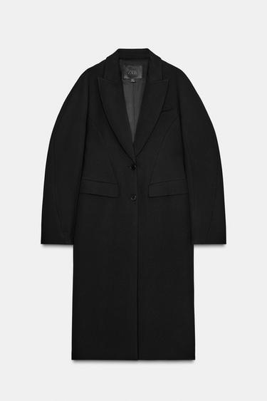 MANTEAU CINTRÉ ZW COLLECTION - Noir de Zara - Image 7