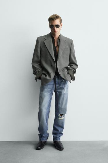 AMERICANA DE POTA DE GALL 100% LLANA LIMITED EDITION - Blanc / Negre de Zara