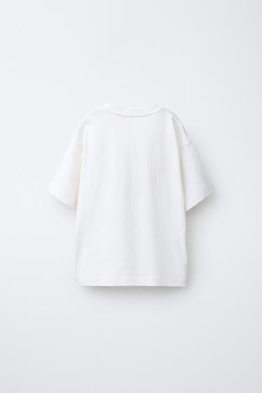 T-SHIRT IMPRIMÉ CŒURS - Blanc de Zara - Image 1