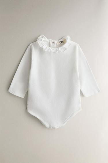 Zara BABY INFINITY SCARF BODYSUIT - Oyster-white - Image 0