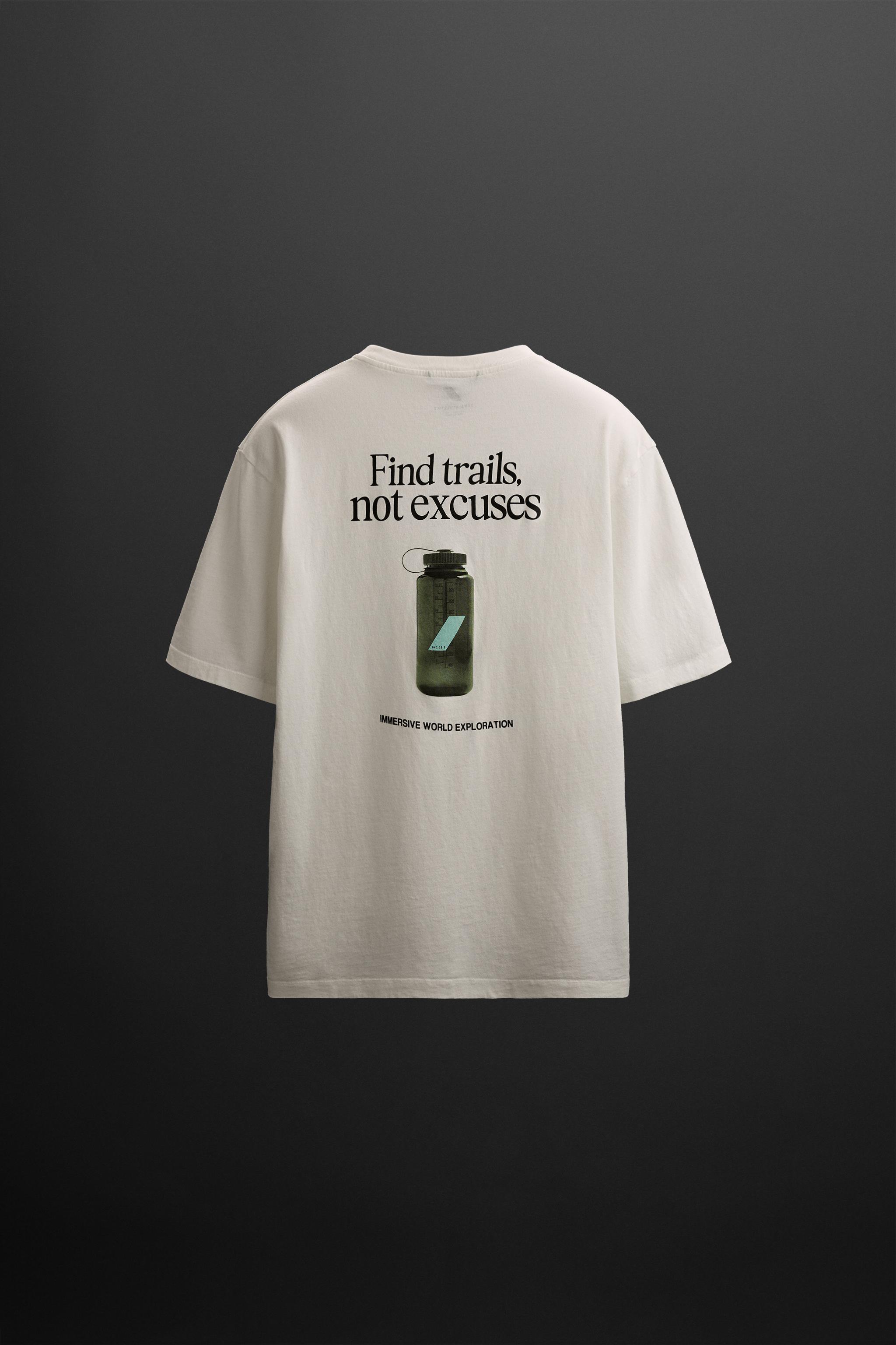 グラフィックプリントTシャツ - ホワイト | ZARA Japan / 日本