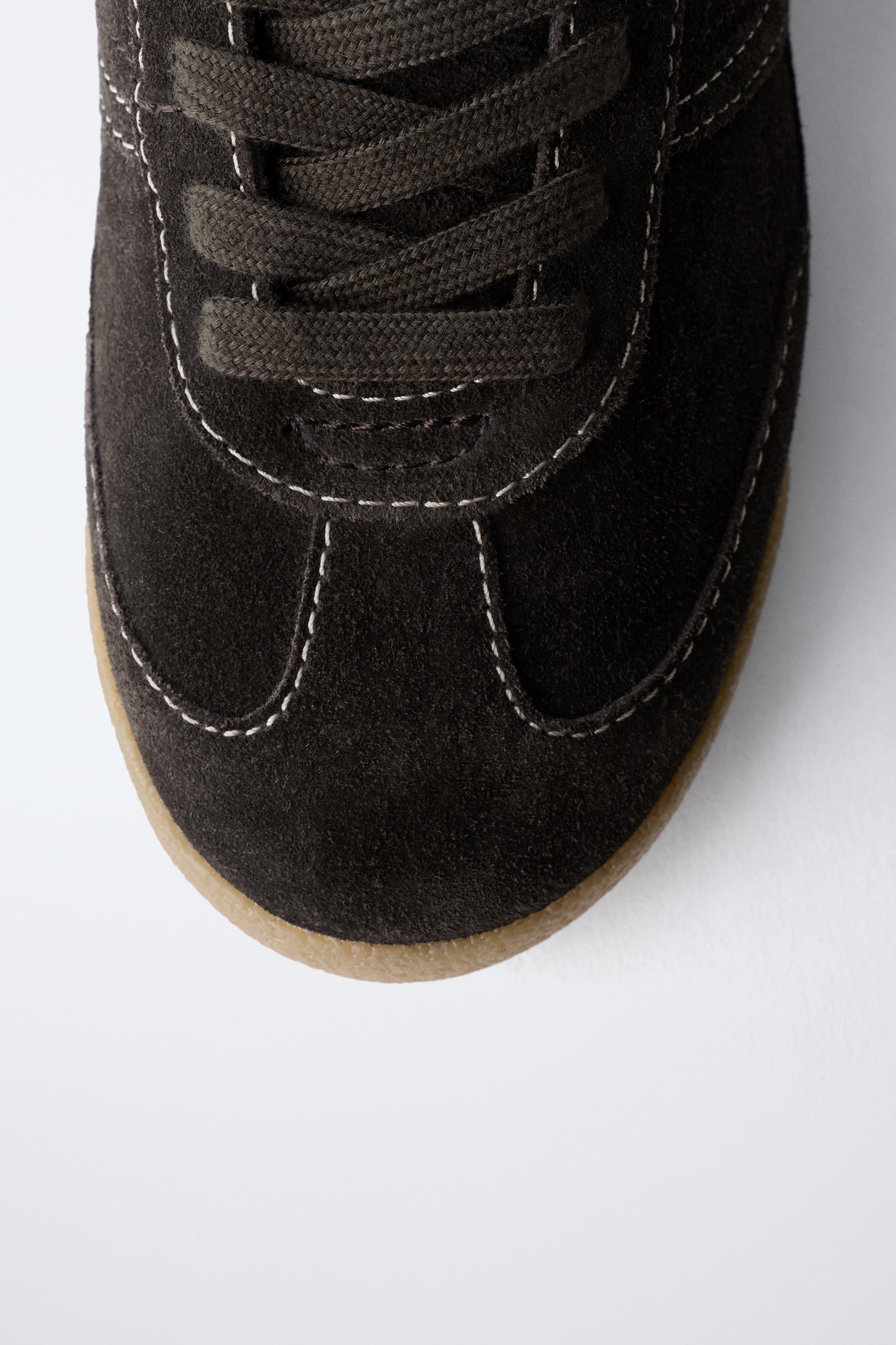 LEATHER BOXING HIGH-TOP SNEAKERS