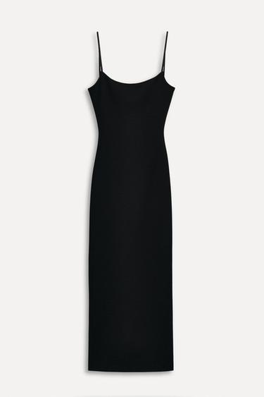 Zara STRAPPY MIDI DRESS 50TH ANNIVERSARY - Black