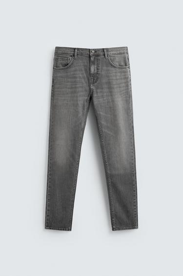 JEAN SLIM FIT BASIQUE - Gris clair de Zara