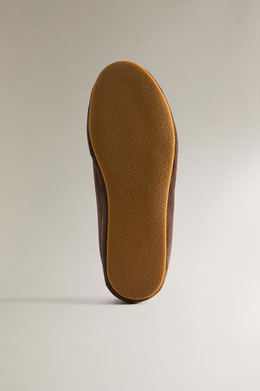 TENNIS EN CUIR - Marron de Zara - Image 4