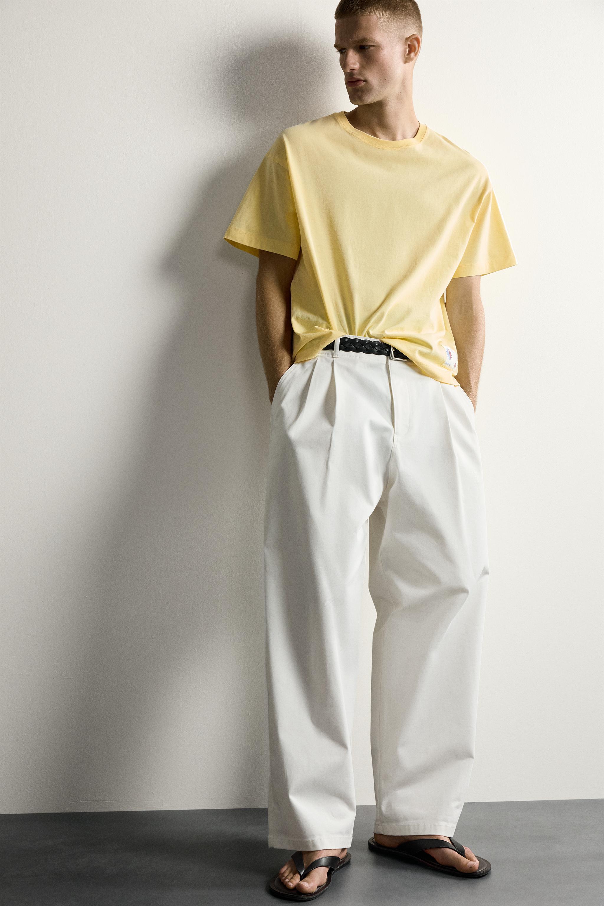 Мужские футболки Zara SUN GRAPHIC RELAXED FIT T-SHIRT — фото 5