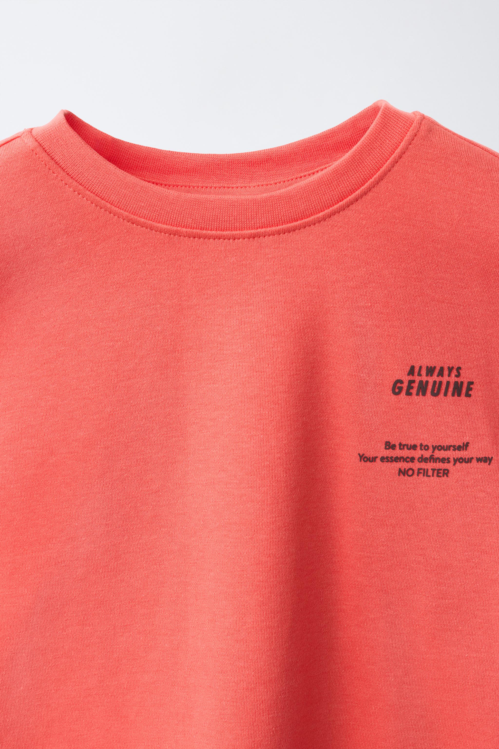 Детские футболки Zara INTERLOCK PRINTED T-SHIRT — фото 4