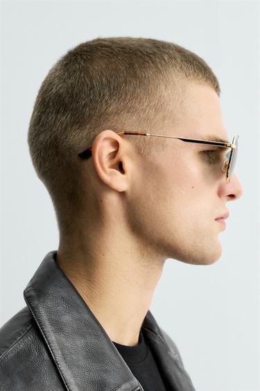 LUNETTES DE SOLEIL STYLE AVIATEUR ÉDITION LIMITÉE - Or de Zara - Image 1