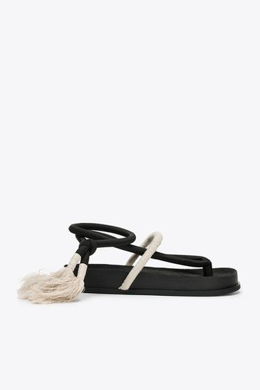 STRAPPY SANDALS X FANGLU LIN - Black by Zara