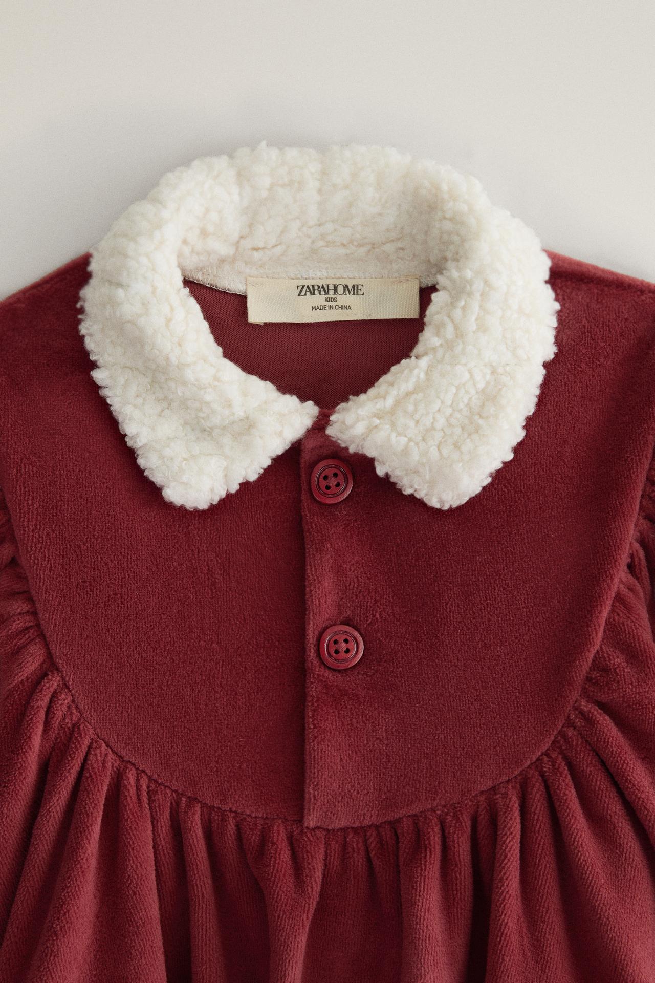 KIDS’ MRS. CLAUS CHRISTMAS DRESS — Red
