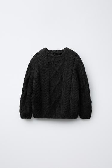 CHUNKY KNIT SWEATER - Anthracite grey by Zara
