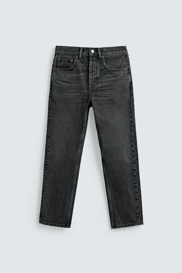 ZARA SLIM FIT CROPPED JEANS