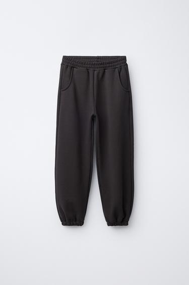 PANTALÓN JOGGER FELPA BÁSICO - Gris antracita de Zara