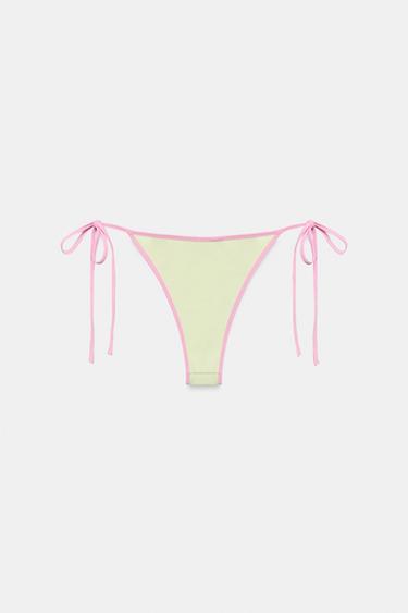 CONTRAST BIKINI BOTTOMS - Yellow by Zara - Image 8