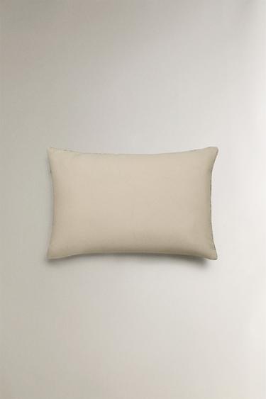 FLORAL COTTON AND LINEN CUSHION COVER - Light beige by Zara - Image 2