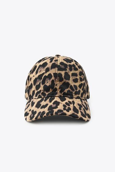 ANIMAL PRINT TWILL CAP - Leopard  by Zara