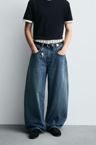 BALLOON FIT JEANS - Blue by Zara