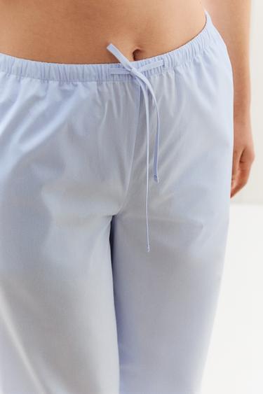 STRIPED TROUSERS - Blue by Zara - Image 4
