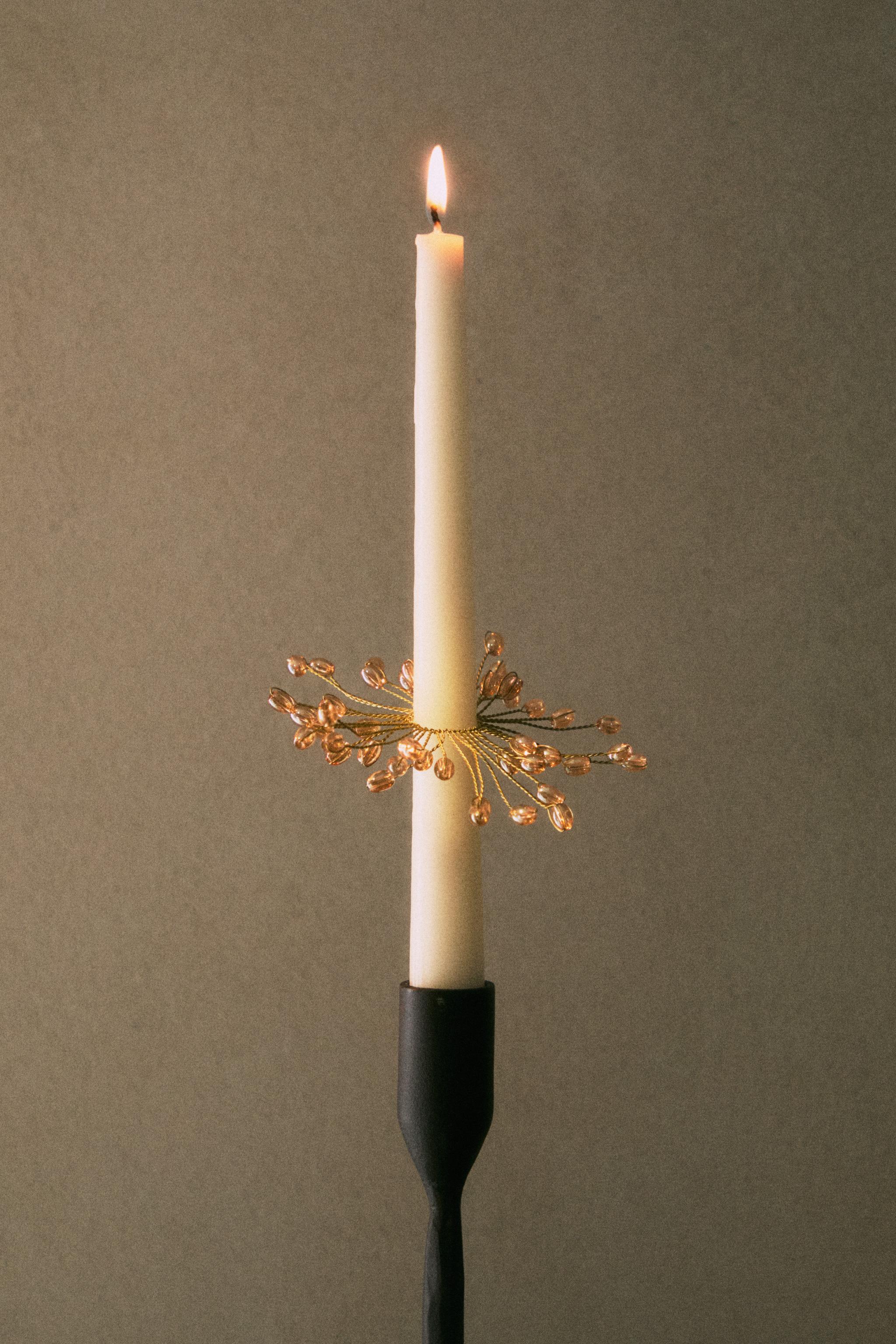CHRISTMAS STAR CANDLE RING (SET OF 2)
