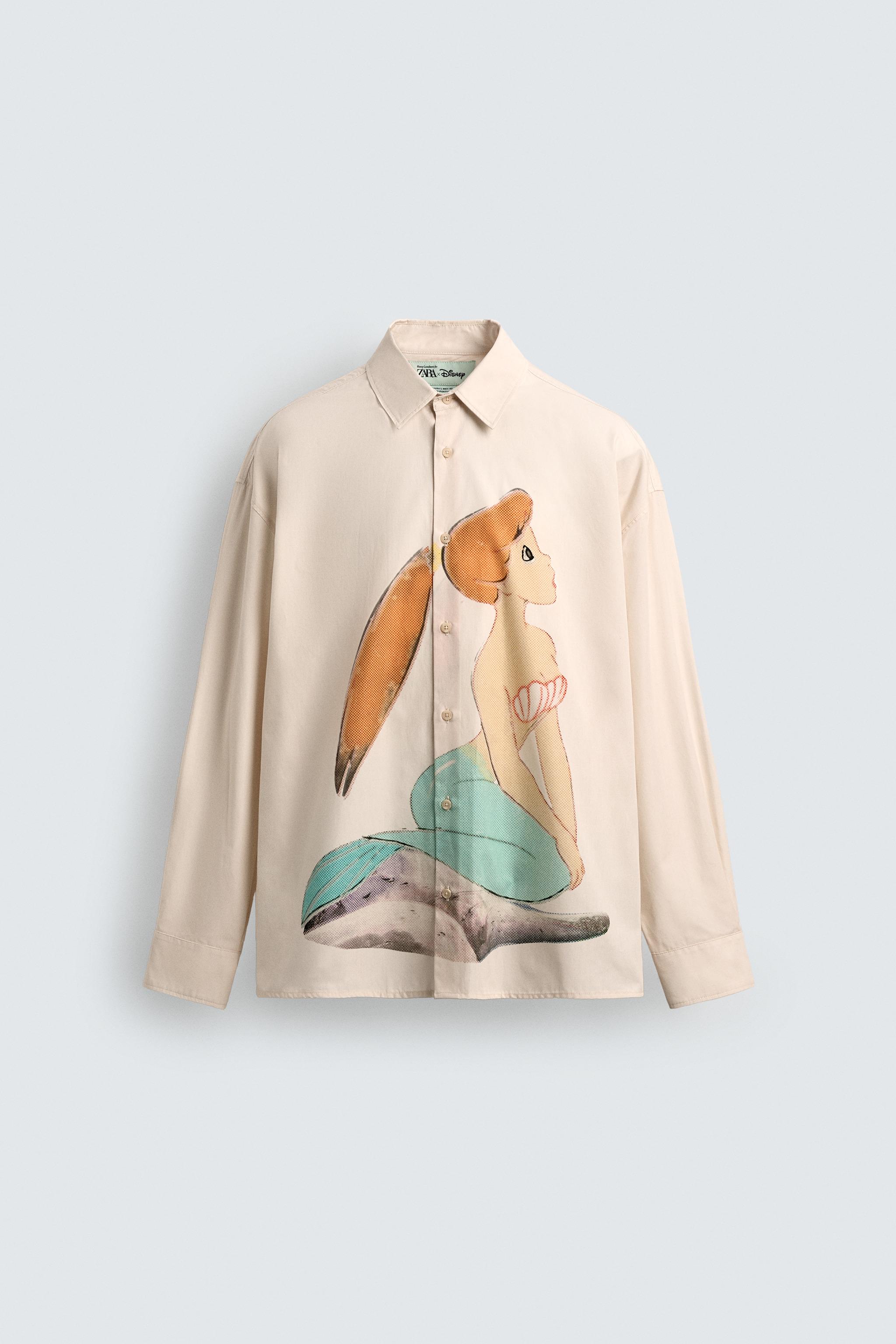 PETER PAN MERMAID SHIRT HARRY LAMBERT FOR ZARA X DISNEY