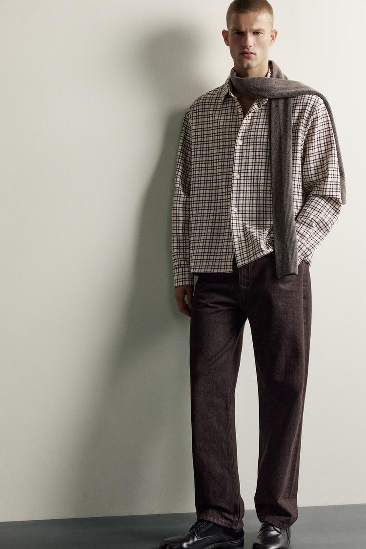 TEXTURED CHECKS SHIRT