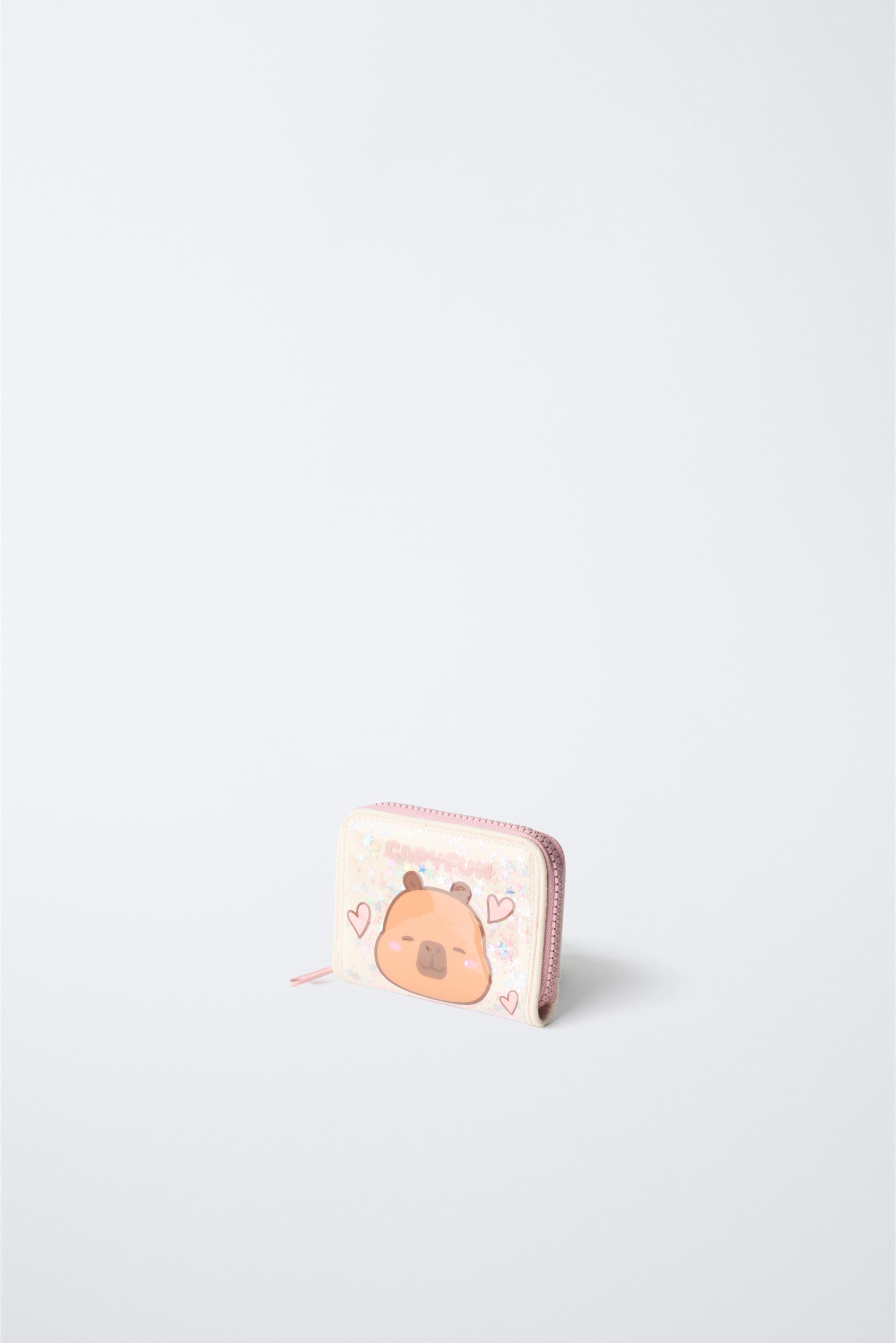 CAPYBARA CAPYFUN © VINYL WALLET - Pink | ZARA United States