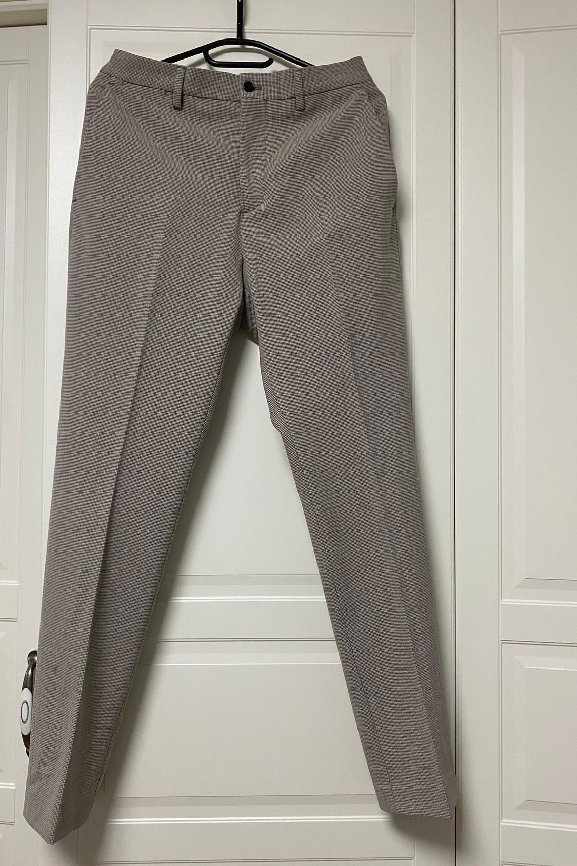 TEXTURED SUIT TROUSERS