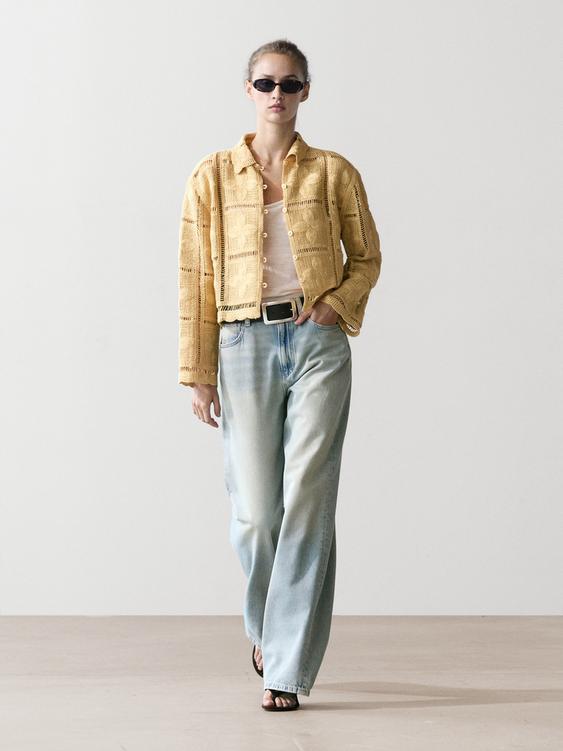 Cutwork crochet cardigan from Zara - $200