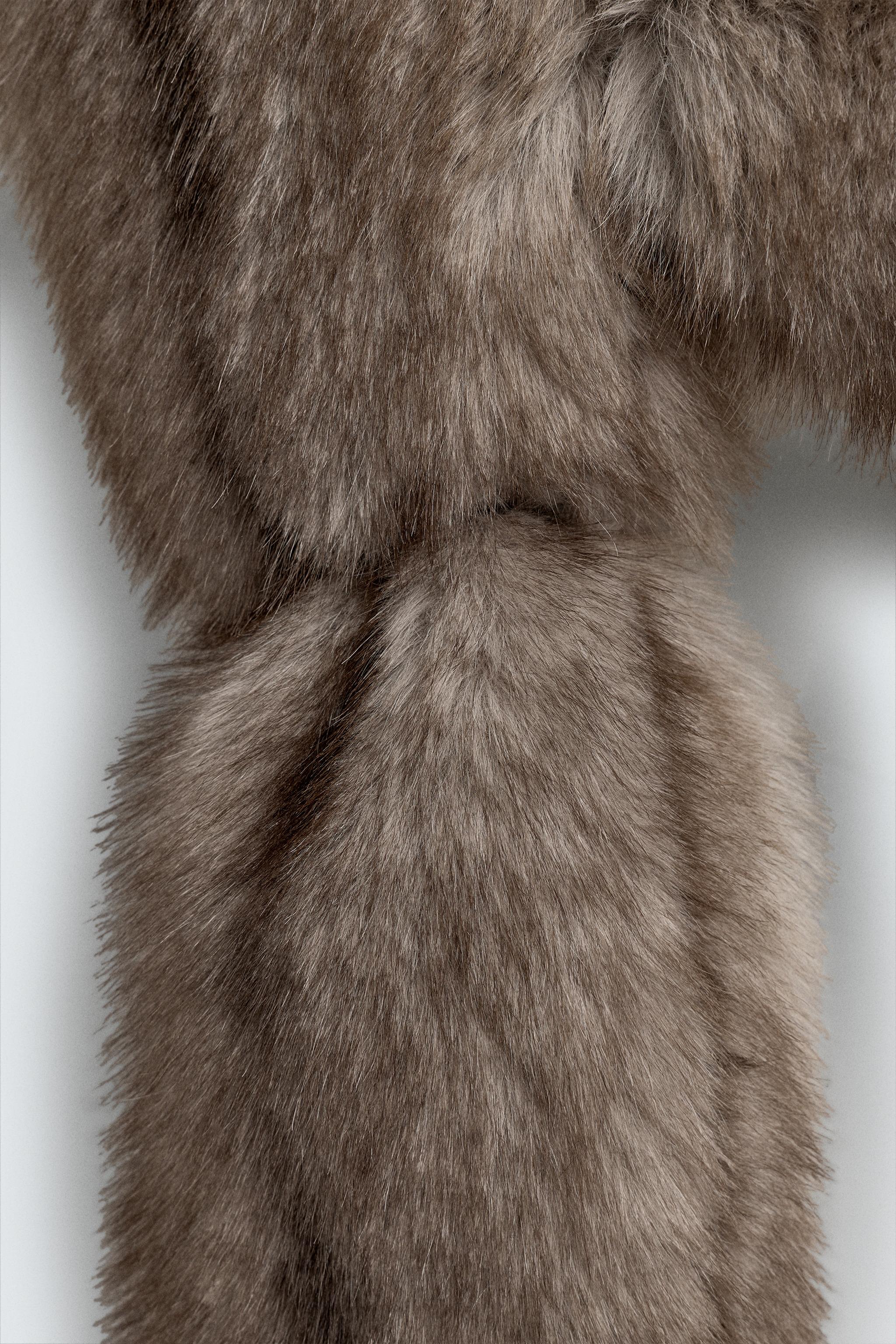 FAUX FUR STOLE SCARF HARRY LAMBERT FOR ZARA X DISNEY