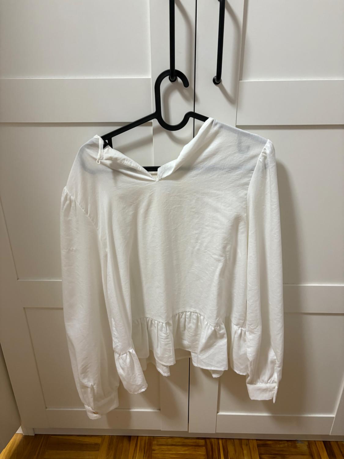 LADDER STITCH PEPLUM BLOUSE - Image 3