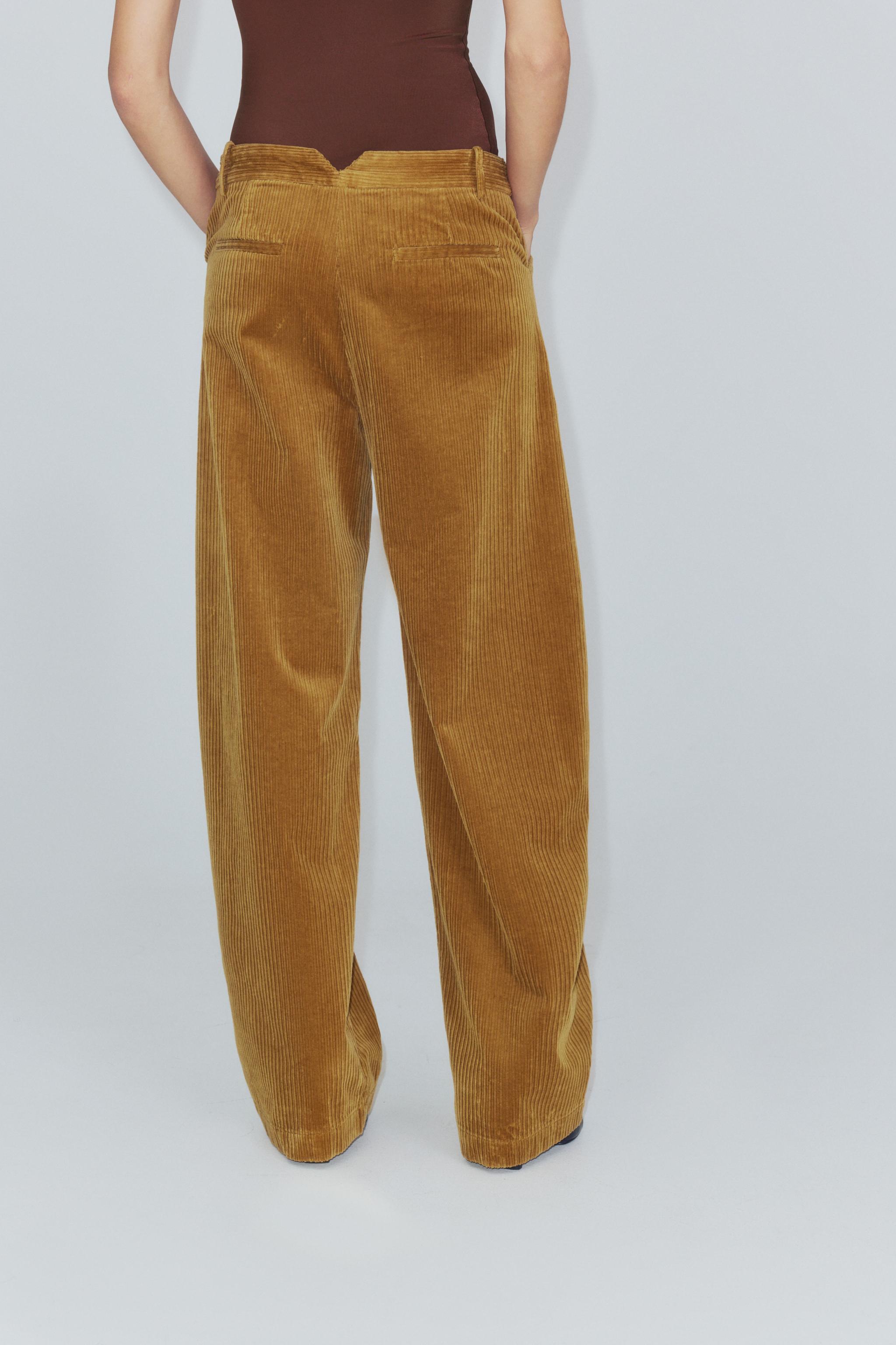 PANTALON EN VELOURS CÔTELÉ ZW COLLECTION